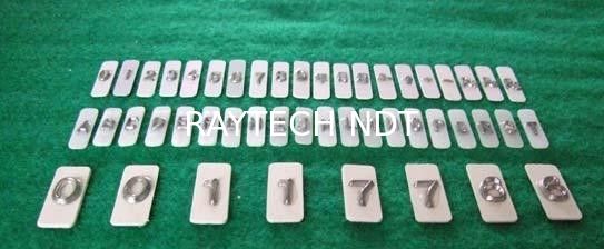 X Ray Flaw Detector Lead Letters, Lead Numbers, Lead Markers, Marker box, Marker bag مزود