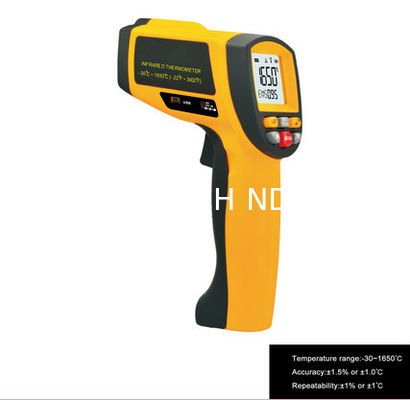 Temperature range -30 ~ 1650℃  Safe Non contact Laser Infrared Thermometer IR1651 مزود